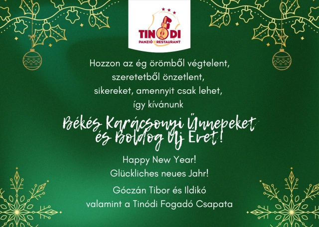 KARÁCSONYI ÉTELRENDELÉS 2024